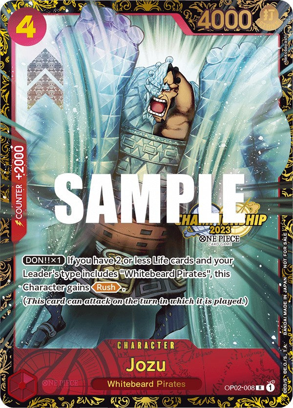 Jozu (Championship 2023) [One Piece Promotion Cards] – Duke