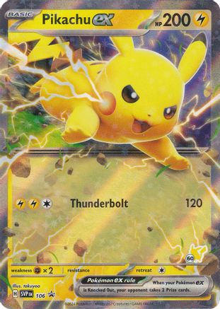 Pikachu ex (Pikachu 60) 106 - Battle Academy 2024 Holofoil