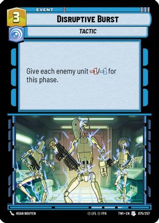 Disruptive Burst (075/257) - Twilight of the Republic