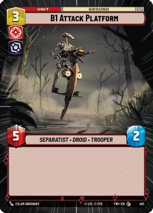 B1 Attack Platform (Hyperspace) (401) - Twilight of the Republic Foil
