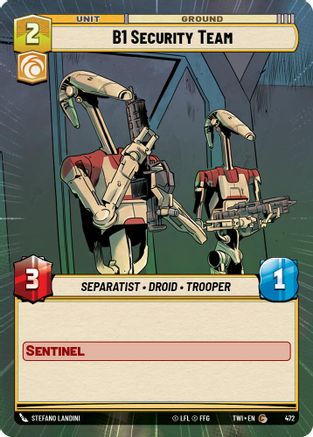 B1 Security Team (Hyperspace) (472) - Twilight of the Republic Foil