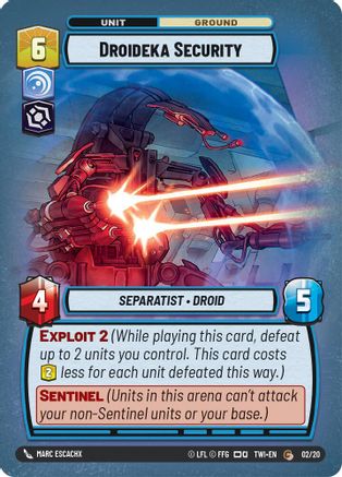 Droideka Security (02/20) - Twilight of the Republic Weekly Play Promos Foil