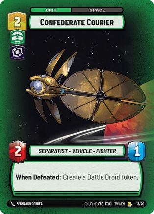 Confederate Courier (13/20) - Twilight of the Republic Weekly Play Promos Foil