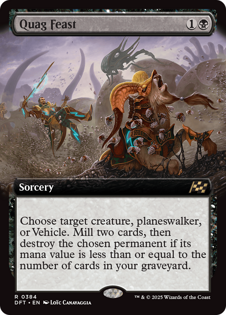Quag Feast (Extended Art) (DFT-384) - Aetherdrift Foil