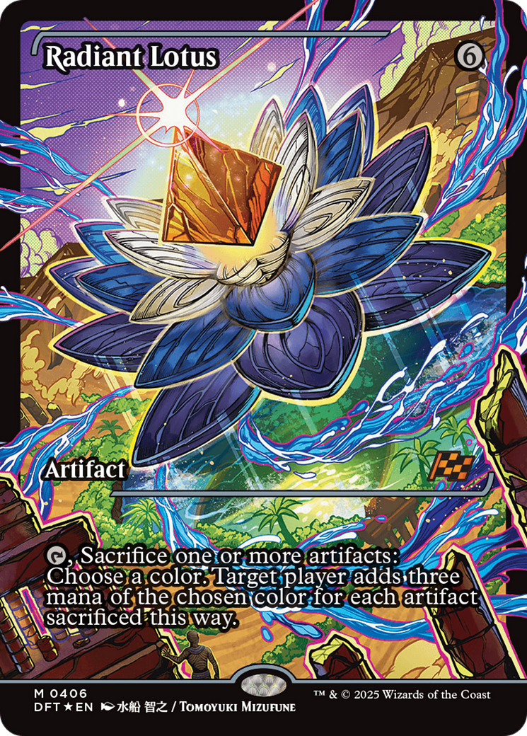 Radiant Lotus (Showcase) (DFT-406) - Aetherdrift Foil