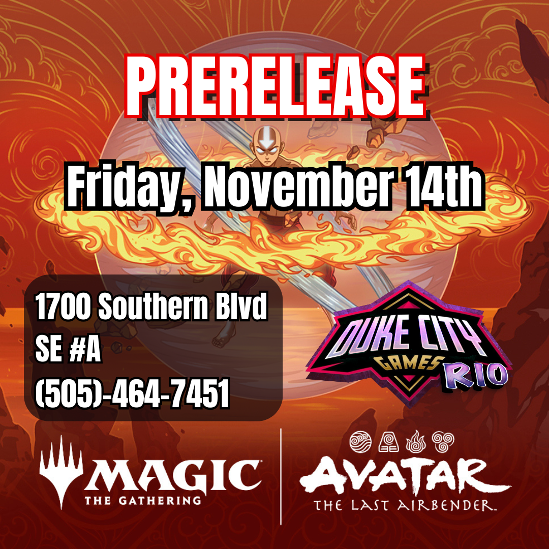 Avatar The Last Airbender Prerelease (Rio Rancho, Fri, 11/14 @ 7 PM)