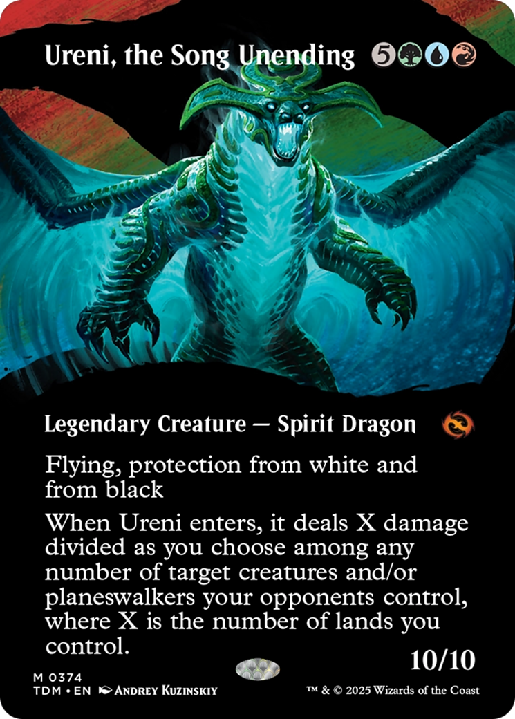 Ureni, the Song Unending (Borderless) (TDM-374) - Tarkir: Dragonstorm Foil