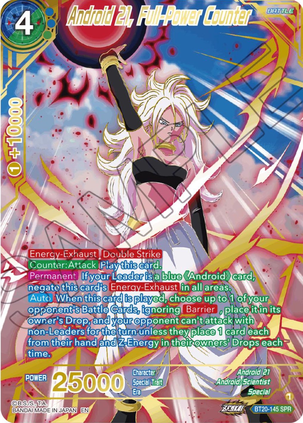 Android 21, Full-Power Counter (SPR) (BT20-145) [Power Absorbed] – Duke  City Games