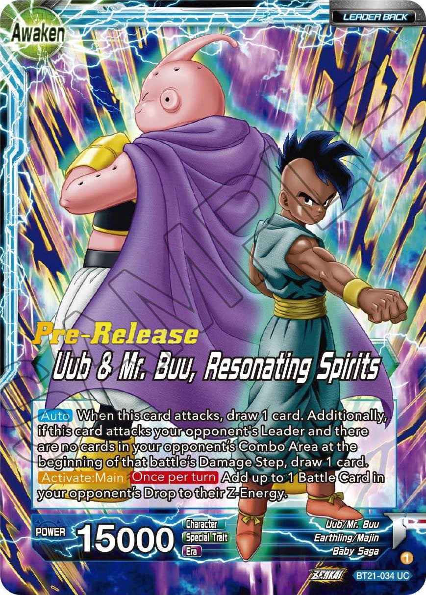 Uub // Uub & Mr. Buu, Resonating Spirits (BT21-034) [Wild Resurgence P –  Duke City Games