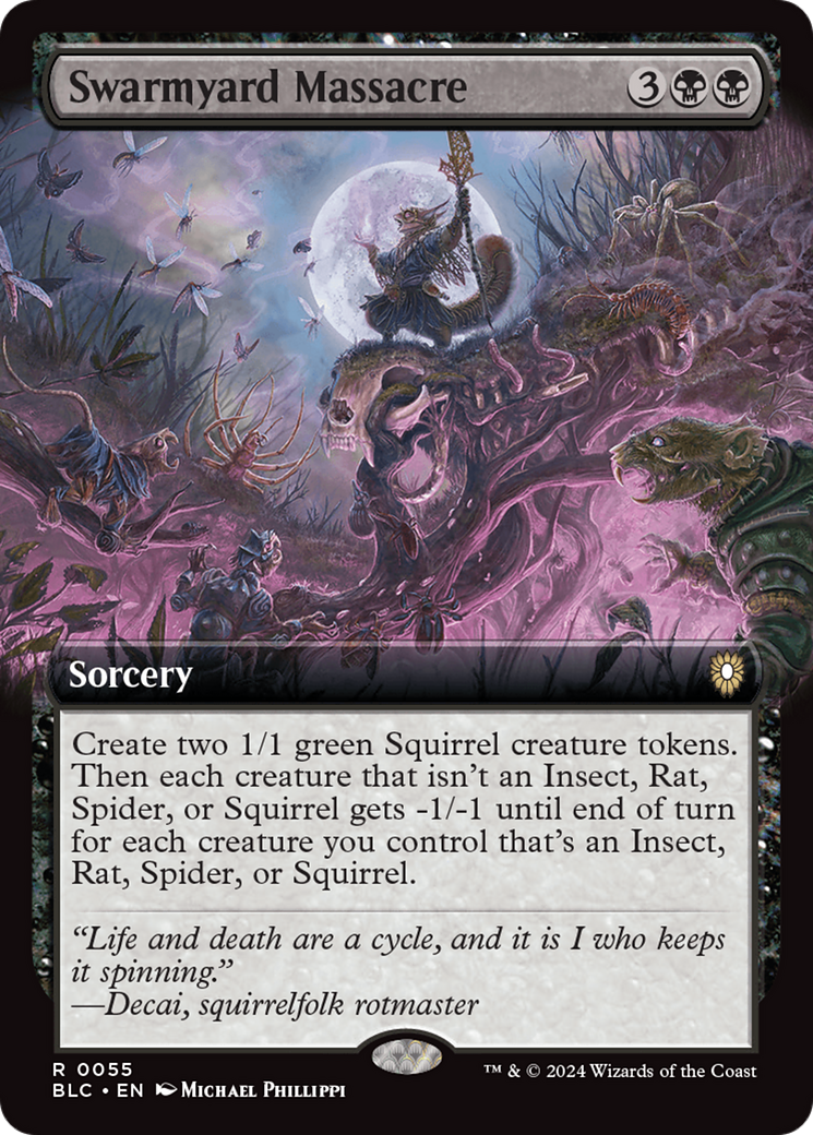Swarmyard Massacre (BLC-055) - Bloomburrow Commander