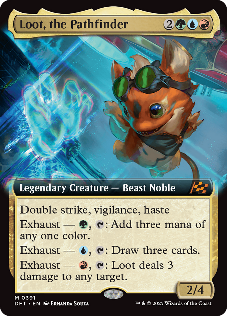 Loot, the Pathfinder (Extended Art) (DFT-391) - Aetherdrift