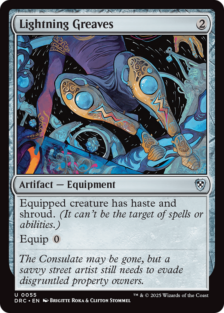 Lightning Greaves (-055) - Commander: Aetherdrift