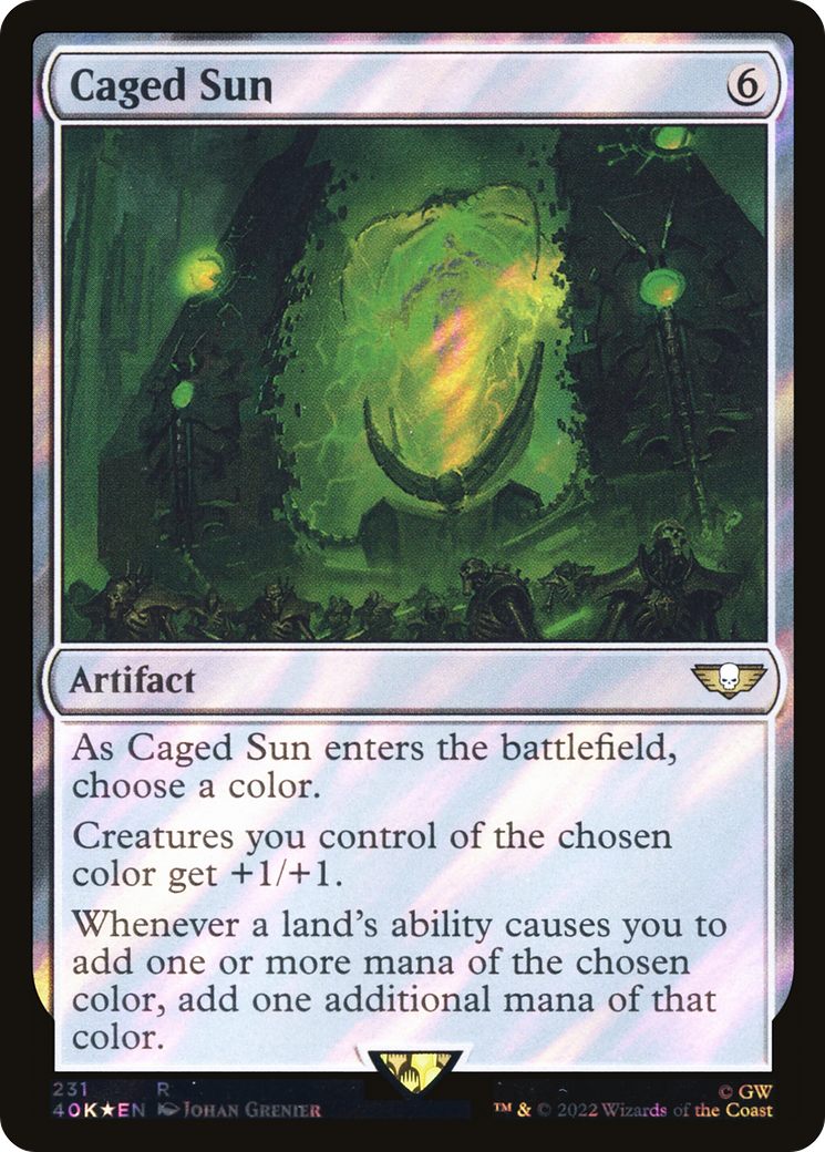 Caged Sun (Surge Foil) [Universes Beyond: Warhammer 40,000]