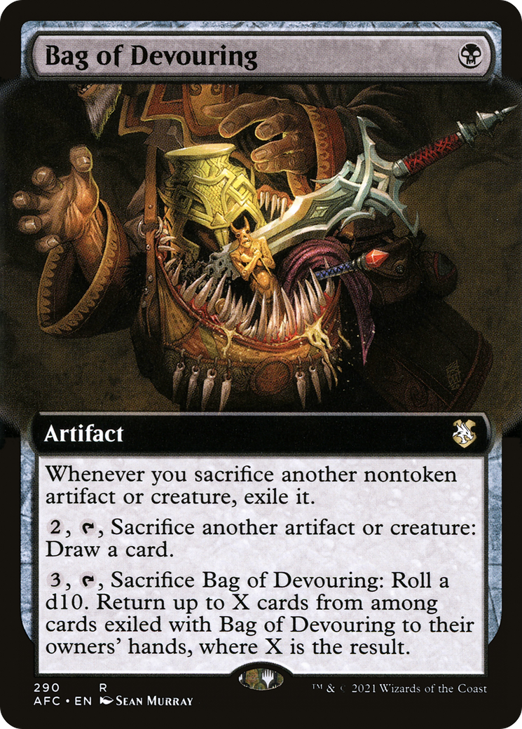 Bag of Devouring (Extended) [Dungeons & Dragons: Adventures in the Forgotten Realms Commander]