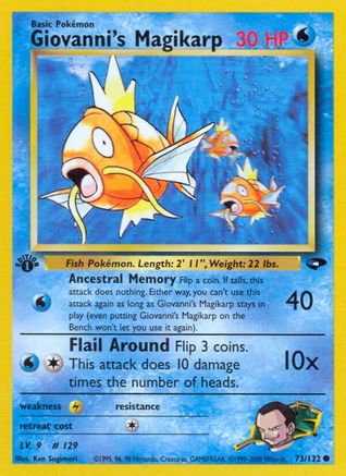 Giovanni's Magikarp (73/132) [Gym Challenge 1st Edition]