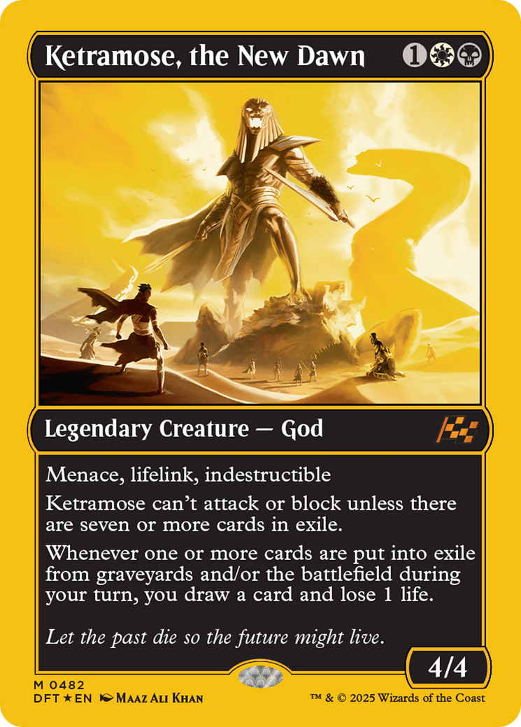 Ketramose, the New Dawn (First-Place Foil) (-482) - Aetherdrift