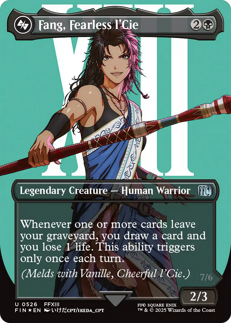 Fang, Fearless l'Cie (Borderless) (Surge Foil) (FIN-526) - FINAL FANTASY
