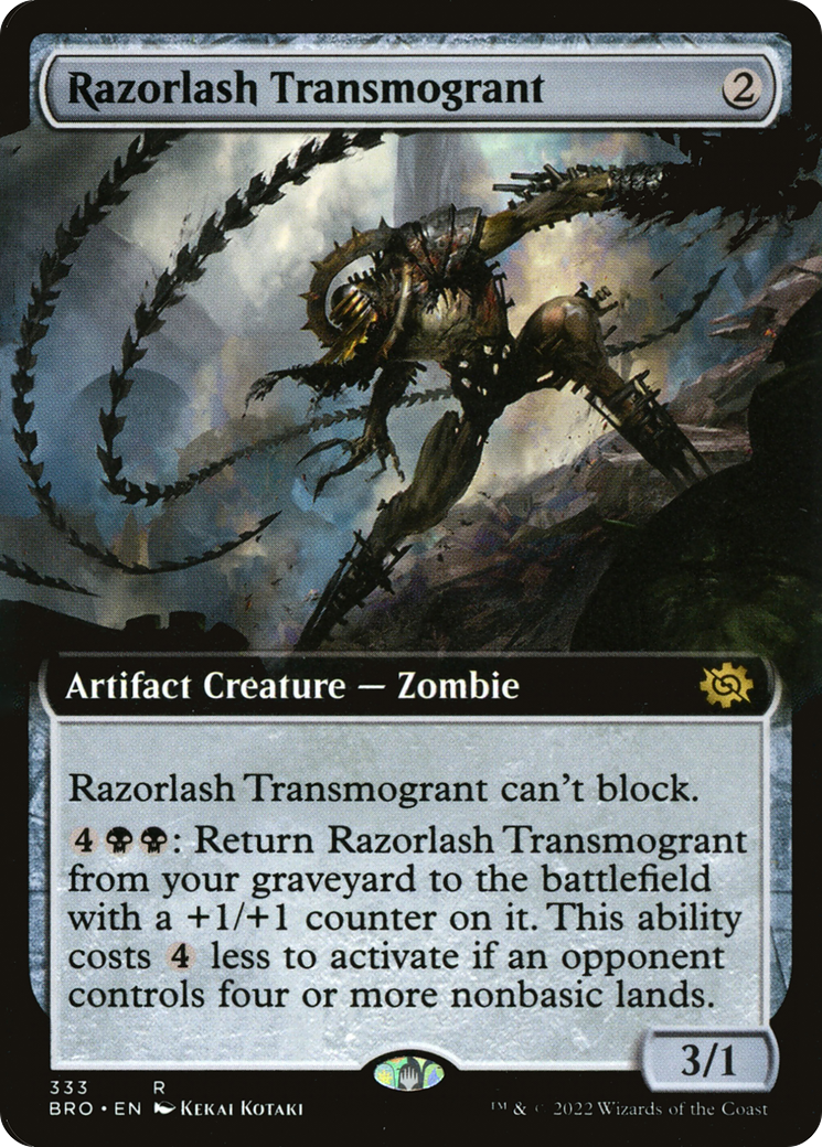 Razorlash Transmogrant (Extended Art) [The Brothers' War]