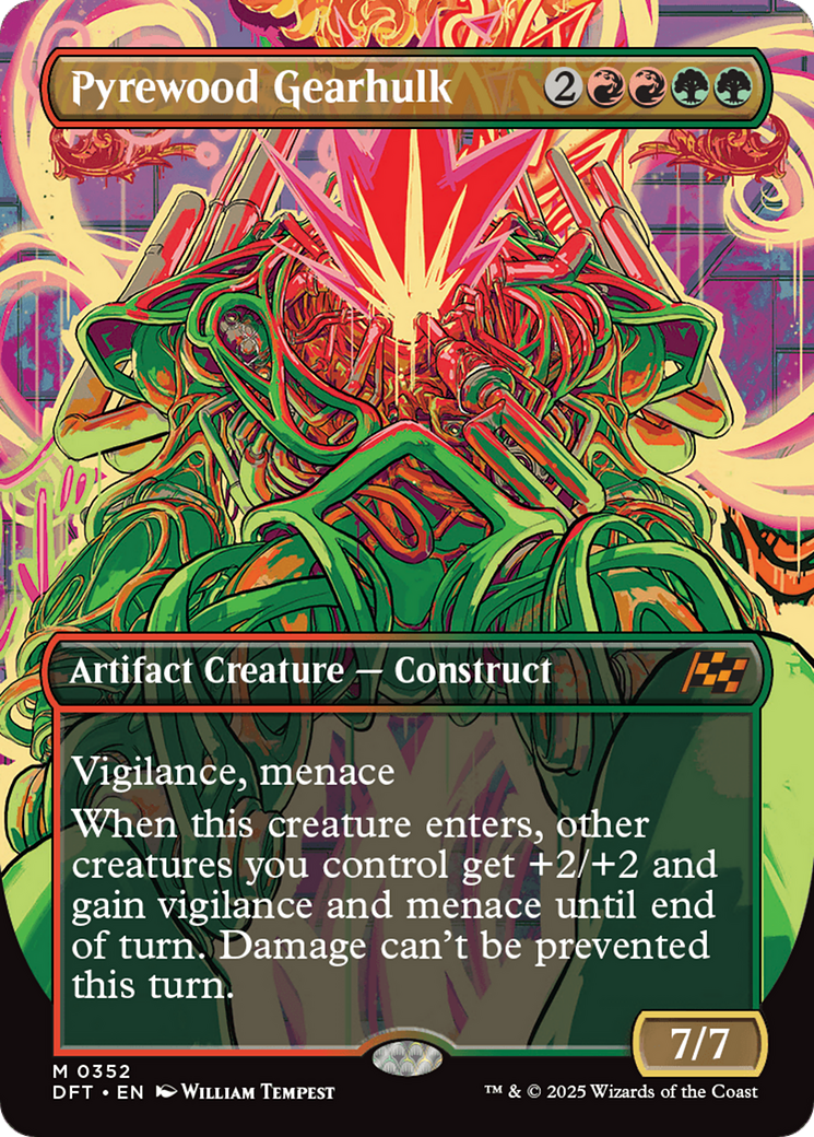 Pyrewood Gearhulk (Borderless) (-352) - Aetherdrift