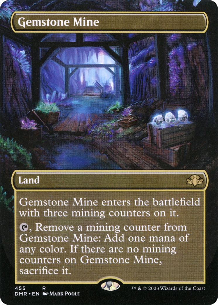 Gemstone Mine (Borderless Alternate Art) [Dominaria Remastered]