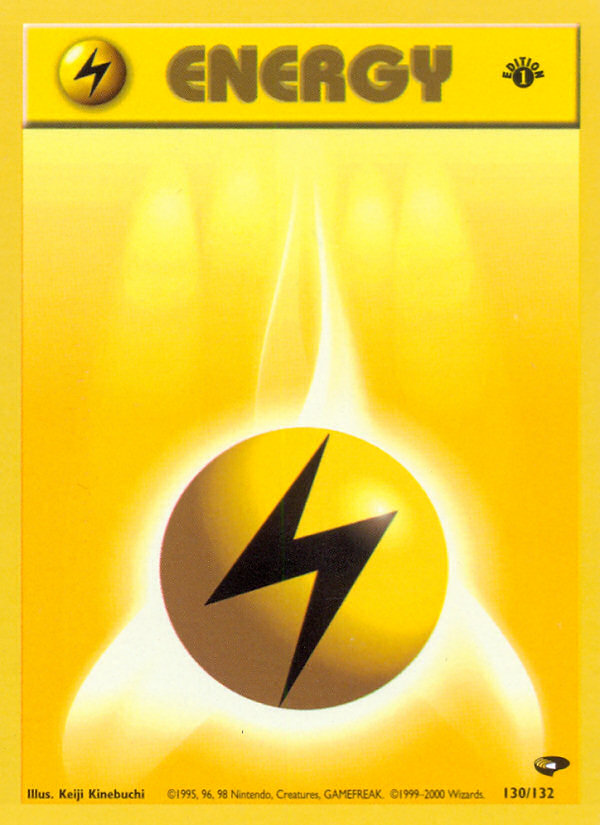 Lightning Energy (130/132) [Gym Challenge 1st Edition]