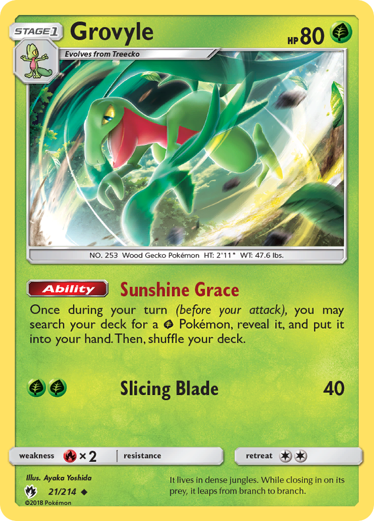 Grovyle (21/214) [Sun & Moon: Lost Thunder]