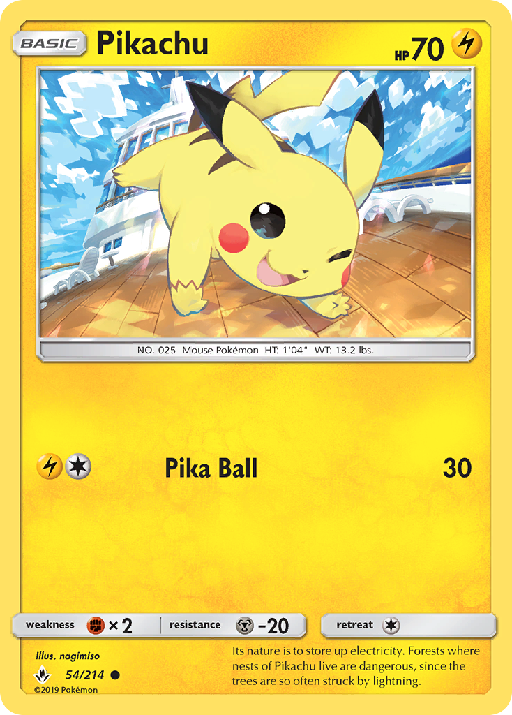 Pikachu (54/214) [Sun & Moon: Unbroken Bonds]