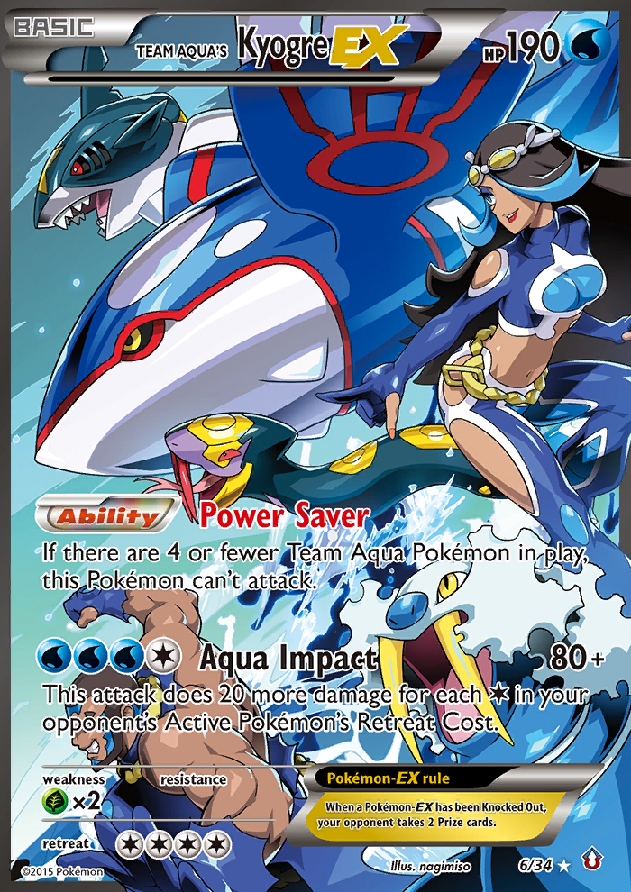 Team Aqua's Kyogre EX (6/34) [XY: Double Crisis]