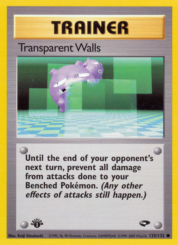 Transparent Walls (125/132) [Gym Challenge 1st Edition]