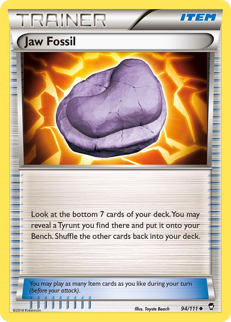 Jaw Fossil (94/111) [XY: Furious Fists]